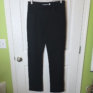 Betabrand DPYP Dress Pant Yoga Pant Bootcut in Black, Women's Size L